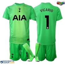 Otroški Nogometni dresi Tottenham Hotspur Guglielmo Vicario #1 Vratar Domači 2025-26 Kratek Rokav (+ Kratke hlače)